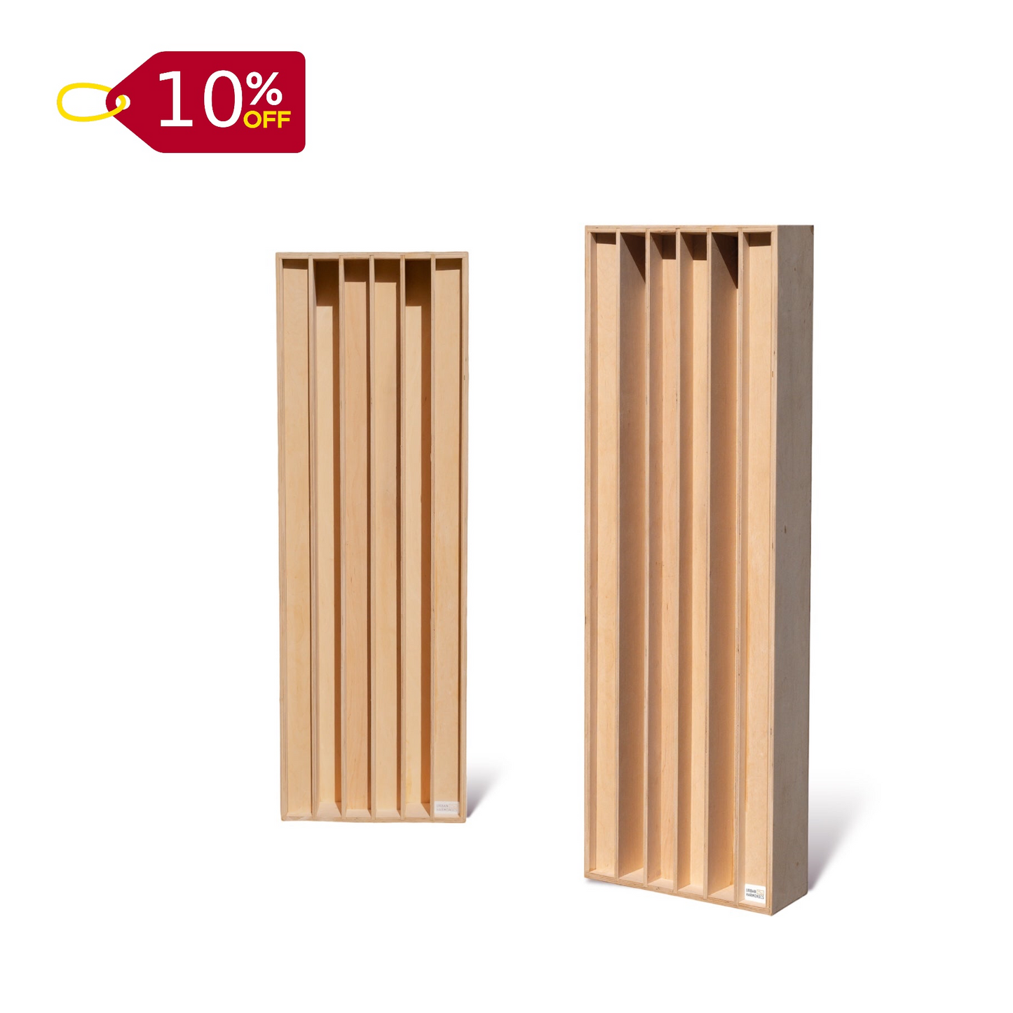 2 x 1D QRD "QD-6" Akustik Diffusor (Natur)